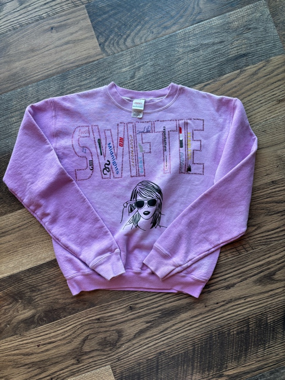 Girls' Pink swiftie Graphic Sweatshirt